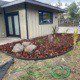 Hawaii flower bed with lava rock and vinyl edging landscaping kona.